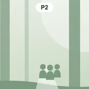 Un petit groupe marche de dos sur un sentier, sous les arbres
